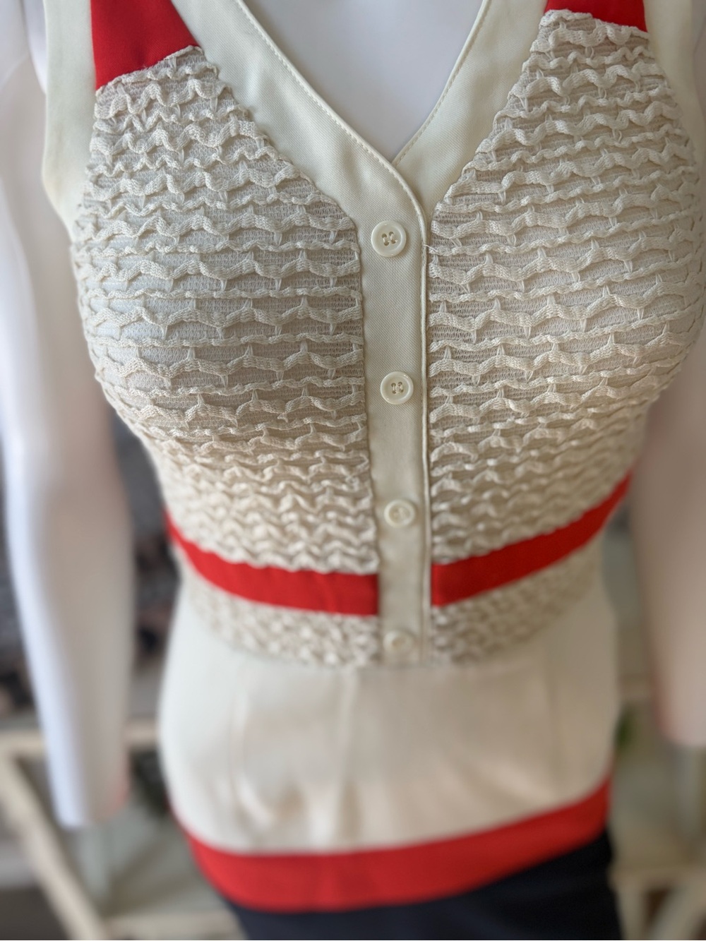 Gianni Bini XS Colorblock Textured Dress - Picture 2 of 9